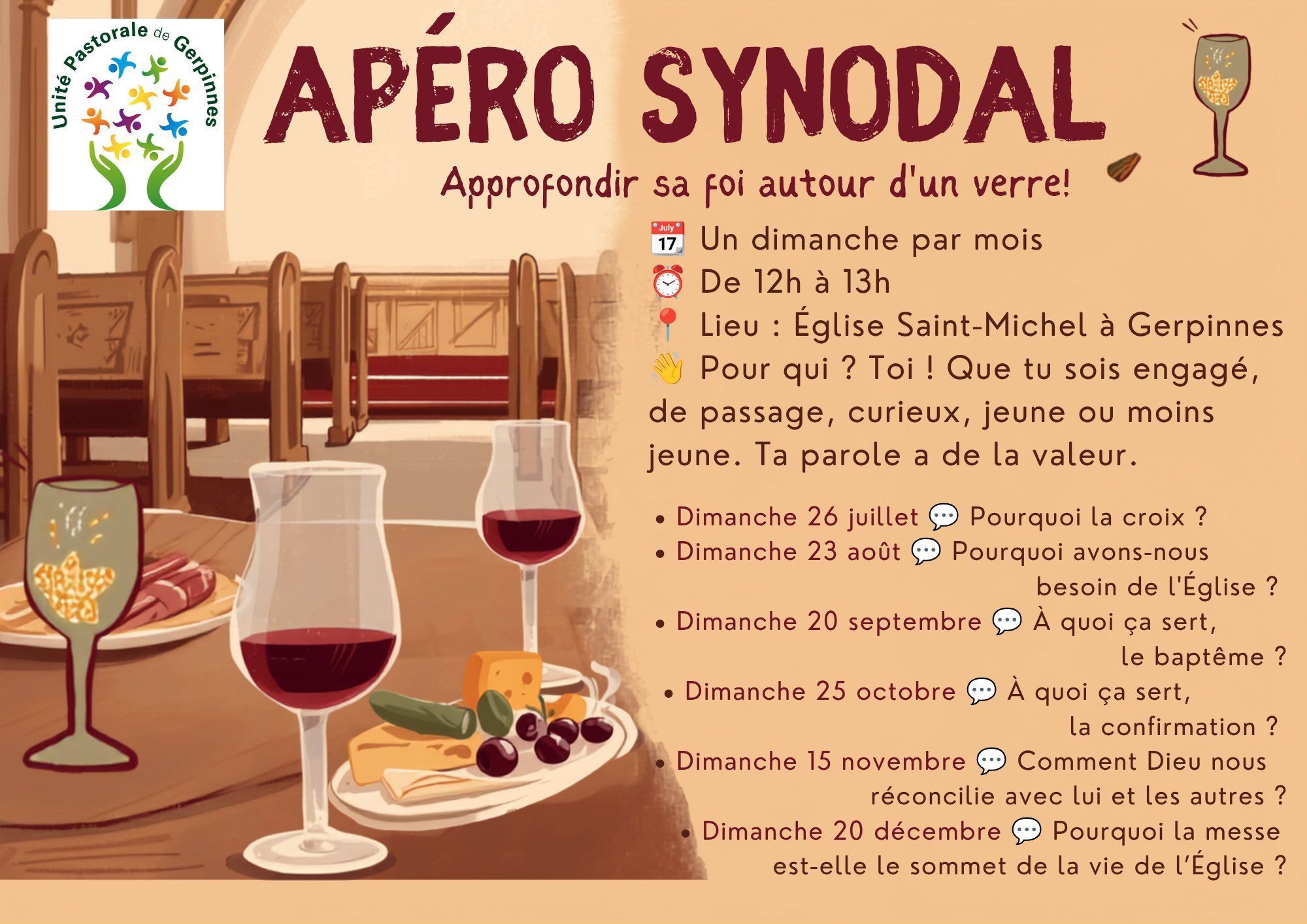 Apéro synodal : "A quoi ça sert le baptême?"